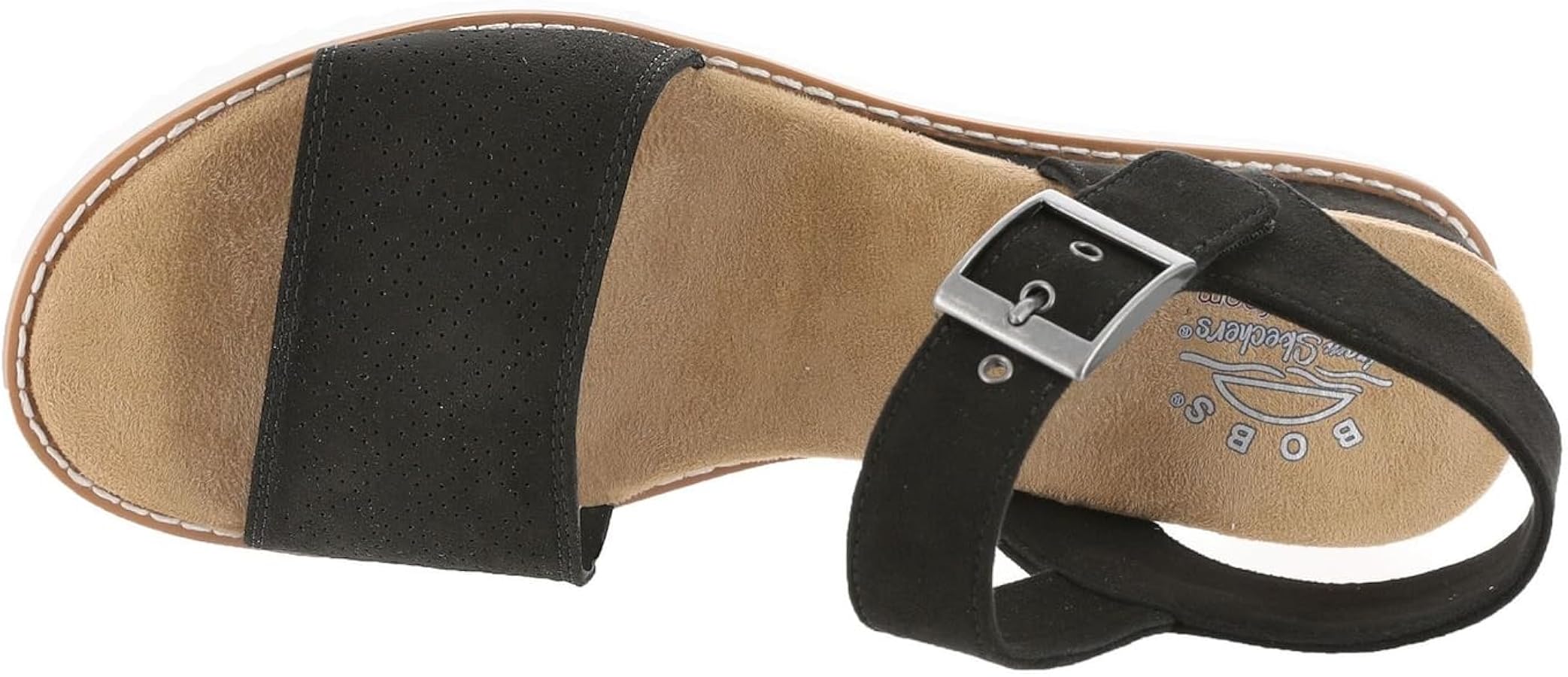 Skechers Women's Desert Kiss-Serendipitous Sandal, Black, 5